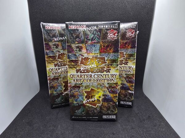 遊戯王 QUARTER CENTURY ART COLLECTION 3BOX アーコレ