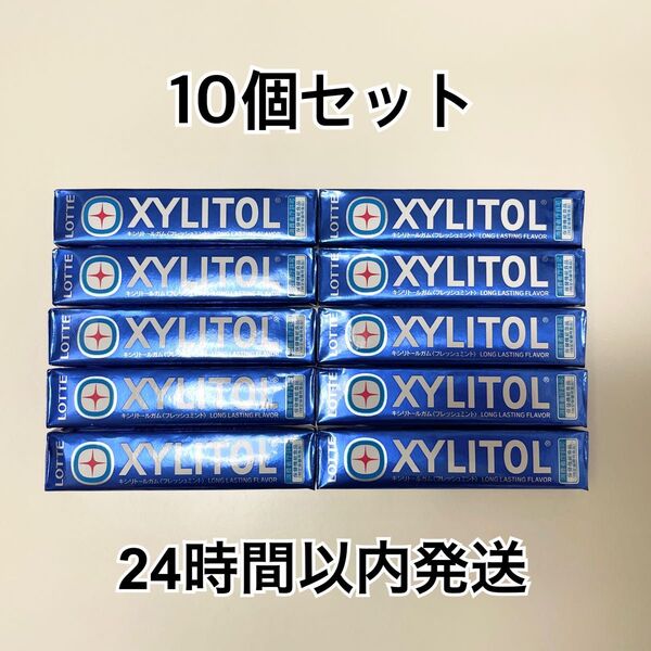 ロッテ キシリトールガム フレッシュミント 10コ LOTTE XYLITOL