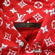 国内正規 新品 LOUIS VUITTON ルイヴィトン × SUPREME シュプリーム Box Logo Hooded Sweatshirt モノグラム パーカー L R2A-195680 ☆_画像3