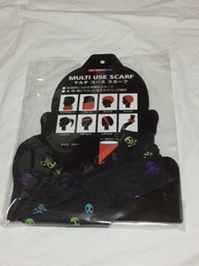 [ free shipping! new goods unused! Skull pattern all-purpose scarf!1998 jpy prompt decision exhibition!] face cover * muffler * bicycle * snowboard *..etc use wide .!