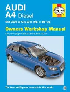  service book AUDI Audi Audi A4 Turbo Diesel 2008 2015 maintenance repair service manual repair repair point ^.