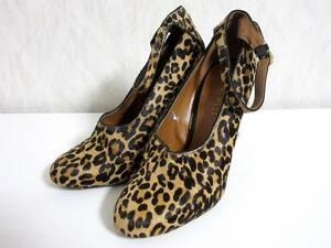  Nine West NINEWEST is lako leopard print pumps Brown 5M south 2802