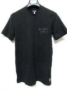 アルマーニジーンズ ARMANI JEANS 半袖 Tシャツ カットソー 黒 ブラック M 南2874