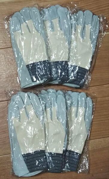 シモン 126P 牛本革 牛床革手袋 6双