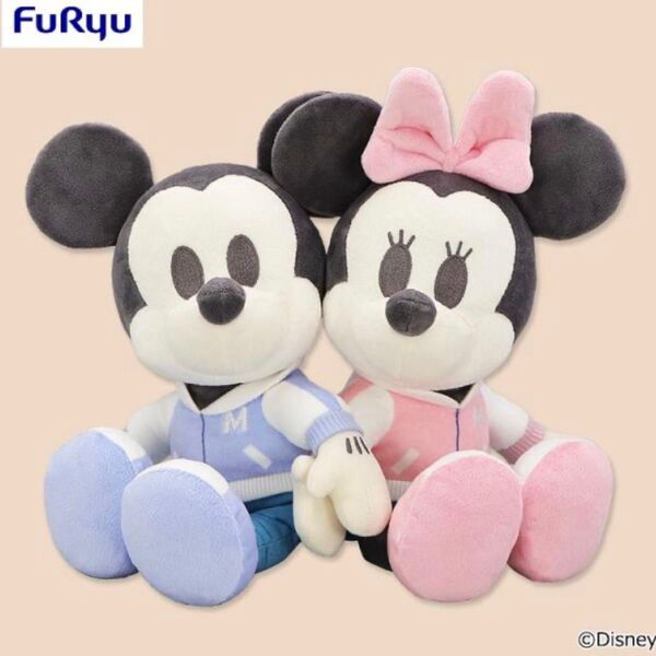 【新品・未使用品】ミッキー&ミニー ちょっもっさ デココレ ペアぬいぐるみ