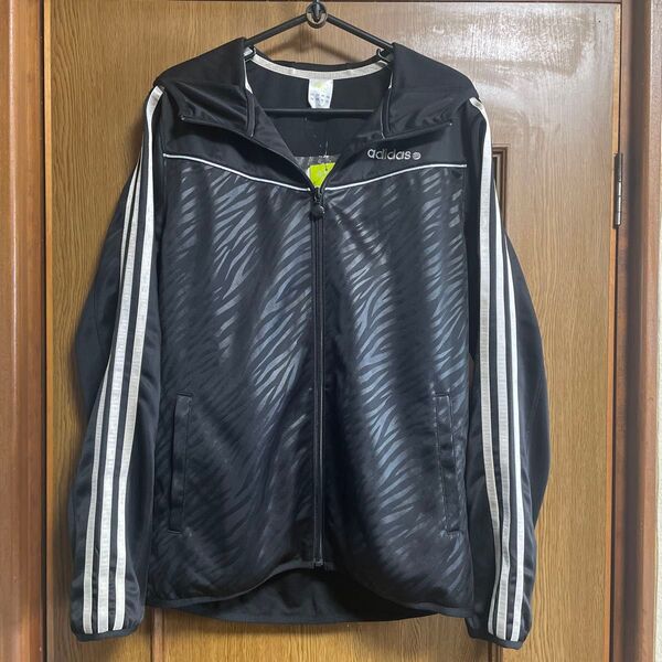 adidas ゼブラ柄ジャージ OT ブラック×ホワイト