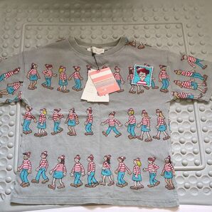 ZARA ウォーリーを探せ Tシャツ 6歳用 グレー 新品 未使用 タグ付き