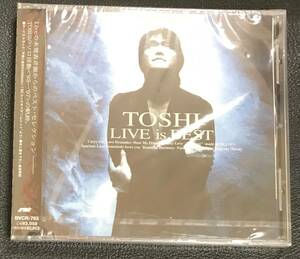 新品未開封ＣＤ☆TOSHI LIVE is BEST..（1997/06/21）/ BVCR793..