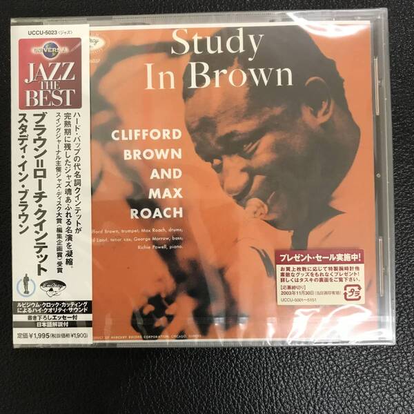 新品未開封CD☆クリフォード・ブラウン=マックス・ローチ・クインテット スタディ・イン・ブラウン..(2003/04/23)/ UCCU5023