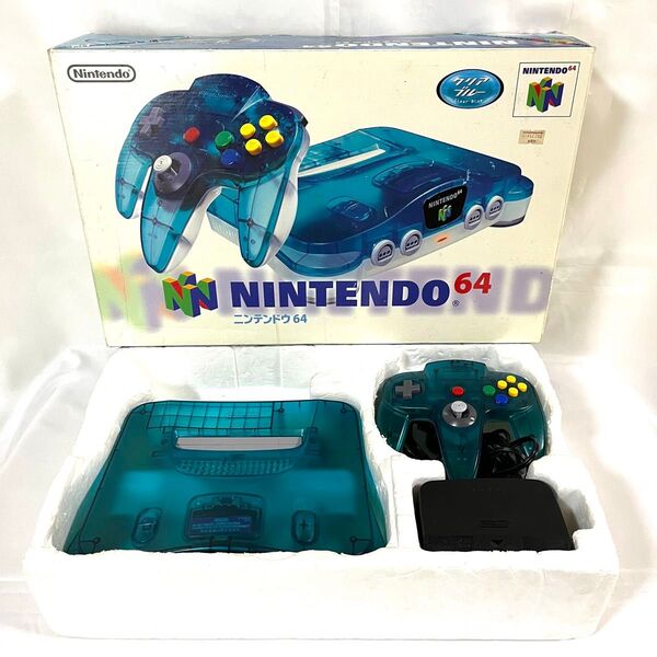【箱付き】Nintendo ニンテンドー64 NUS-001 クリアブルー