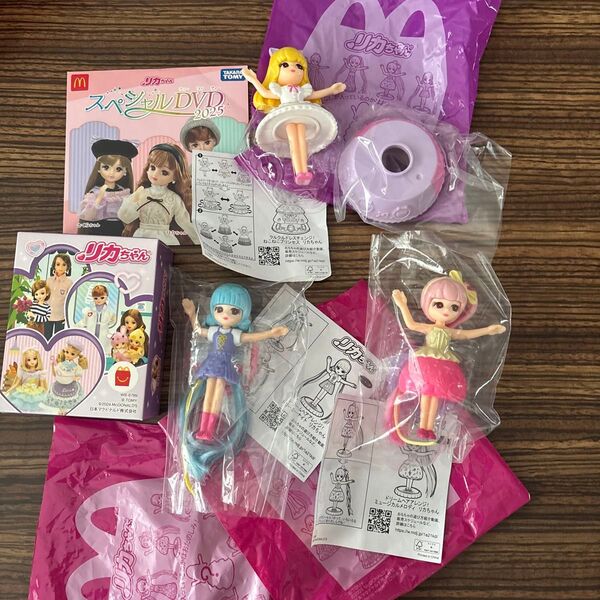 マクドナルド ハッピーセット リカちゃん DVD ドリーミーナイト ミュージカルメロディ ねこねこプリンセス