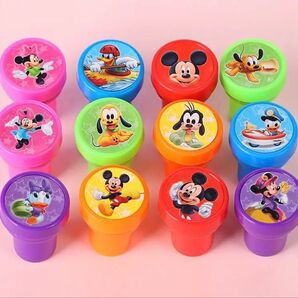 スタンプ セット ディズニー ミッキー 浸透印 ご褒美スタンプ 押すだけ かわいい まとめ売り【12個セット】