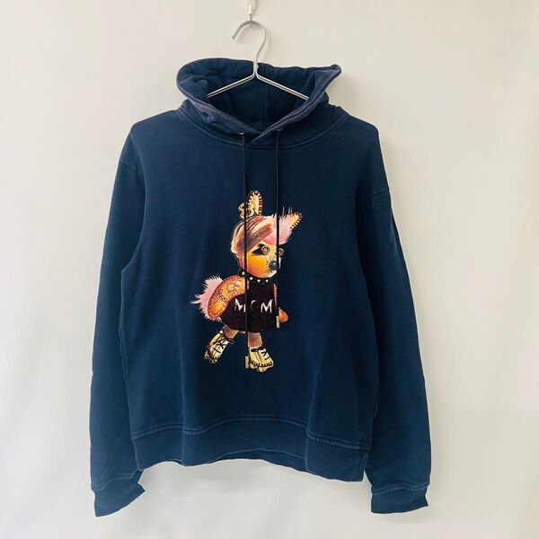 MCM エムシーエム レディース パーカー フーディー ネイビー S