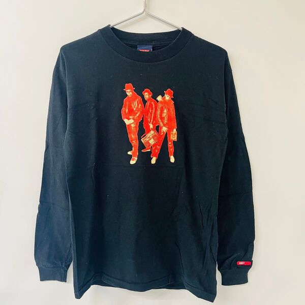 希少 OBEY RUN DMC コラボ 長袖 Tシャツ ロンT ブラック S
