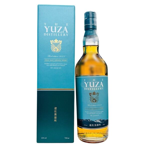 YUZA シングルモルト ジャパニーズウイスキー サードエディション2023 遊佐蒸溜所 未開栓 箱付 新品1本