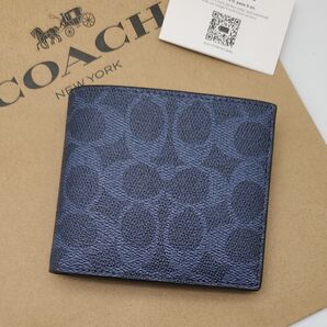 新作 COACH 折り財布 シグネチャー