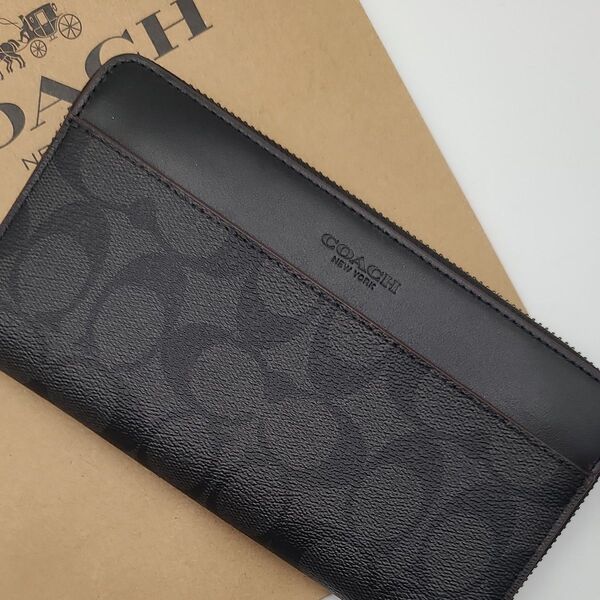 新作 COACH 長財布 シグネチャー