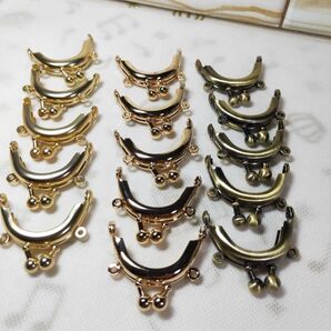 4cm がま口口金 差し込み式 15個セット