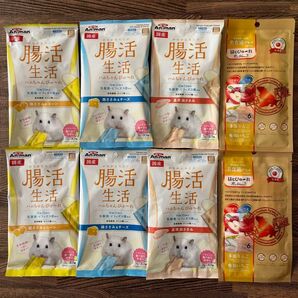 ミニアニマン腸活生活 ハムちゃんぴゅ〜れ各種と美食通グルメはむぴゅーれ8袋セット