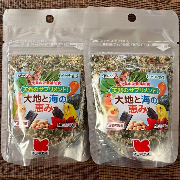 黒瀬ペットフード 自然派宣言 大地と海の恵み 30g 2袋セット