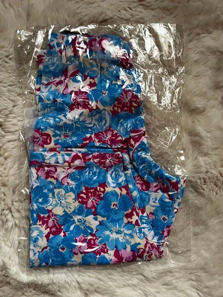 新品 女の子 ジュニア スパッツ レギンス レギパン 110 夏 花柄 ガールズ 未使用