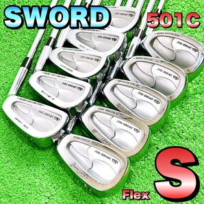【豪華10本セット】SWORD ソード 501C フォージド メンズアイアン ゴルフクラブ