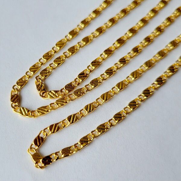 新品 ゴールド Gold Filled k18 刻印 ネックレス 50cm