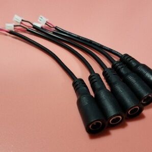 電源ジャック メス 5.5x2.1 電線ワイヤー 13cm XH 2.54mm
