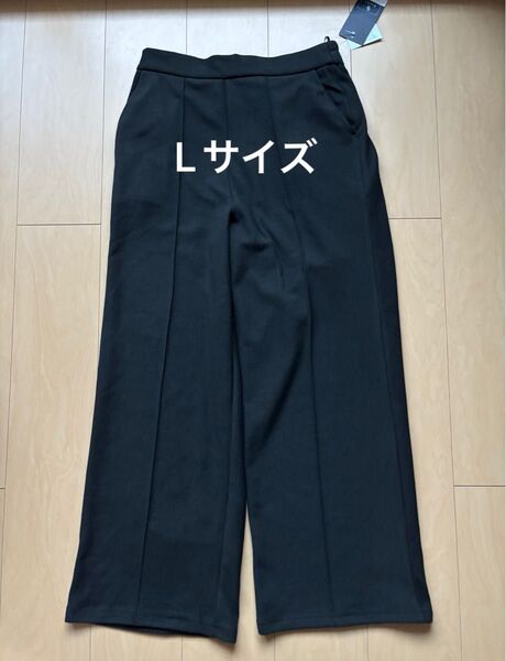 ワイドパンツ ブラック ウエストゴム Lサイズ アベイル Rag Out【新品・タグ付き】