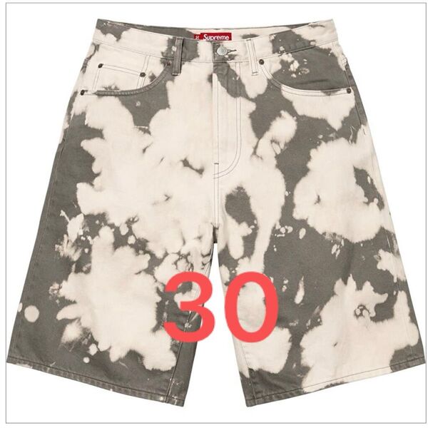 Supreme Baggy Denim Short Bleached 30 シュプリーム バギーデニムショーツ