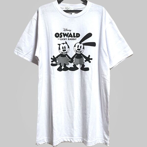 オズワルド ディズニー Tシャツ 半袖 L 白 ウサギ ミッキー ユニセックス