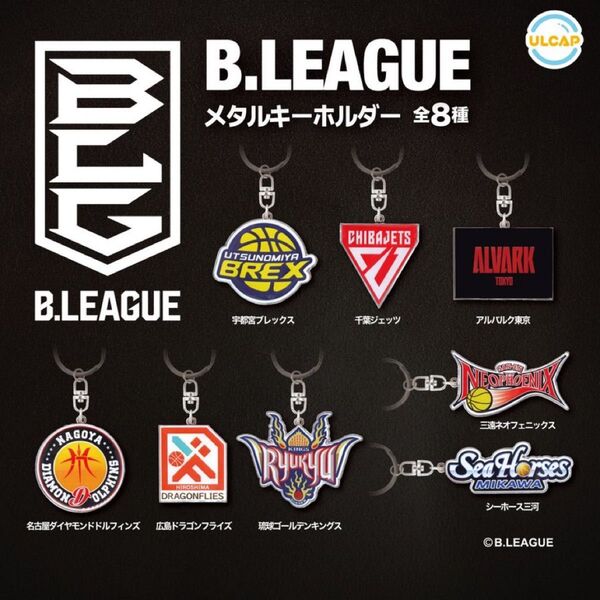 【コンプリートセット】B.LEAGUE メタルキーホルダー全8種類