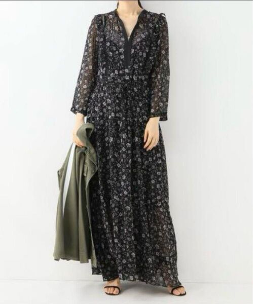 Spick & Span COOPER ST ワンピースのみ ブラック 花柄