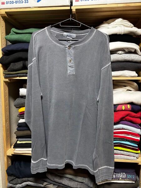 バナナリパブリック ヘンリーネックTシャツ ロンT ビンテージ