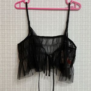 新品未着用品 レディース ファッション キャミソール レース ブラック Kirari×Api コラボ商品