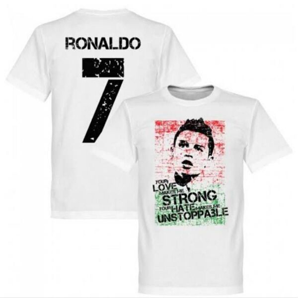 ポルトガル代表 クリスティアーノロナウド 7 Portugal Flag Tシャツ RE-TAKE