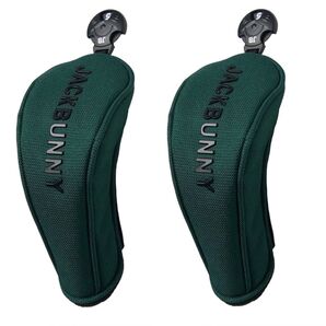 2点!新品■14,960円【ジャックバニー 】ユーティリティ用 ヘッドカバー グリーン ゴルフ用品