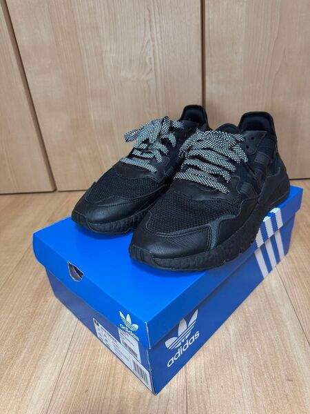 adidas ナイトジョガー 27.0cm ブラック 黒 スニーカー