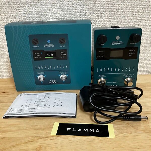 【説明書付】FLAMMA FS21 ルーパー ペダル ドラムマシン 付属品あり