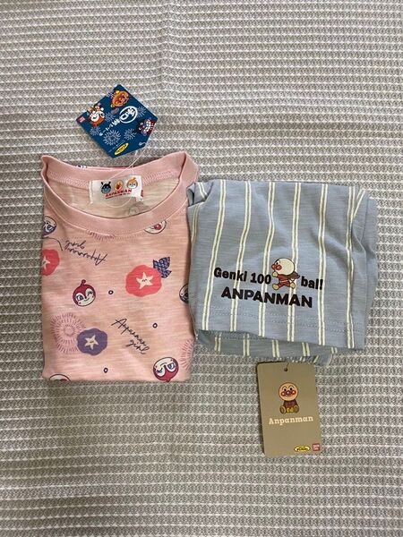 アンパンマン 95サイズ Tシャツ ハーフパンツ 2点セット 未使用 バンダイ 和柄シリーズ 朝顔 ドキンちゃん コキンちゃん