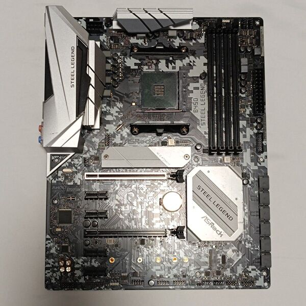 【訳あり】ASRock B450 STEEL LEGEND I/Oパネル付属 Ryzen5000番台対応
