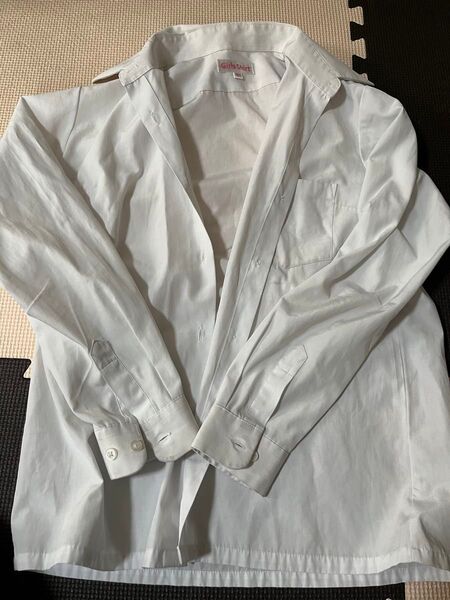 カッターシャツ スクールシャツ 白 長袖 160cm
