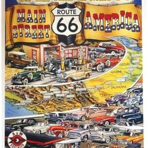 再入荷!!【Route66 】メタンコカッコイィ!!!! ルート66ポスター Get Your Kicks On /ルート66