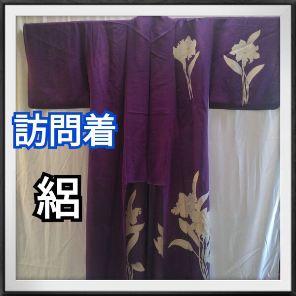 訪問着 絽 和服 昭和レトロ アンティーク