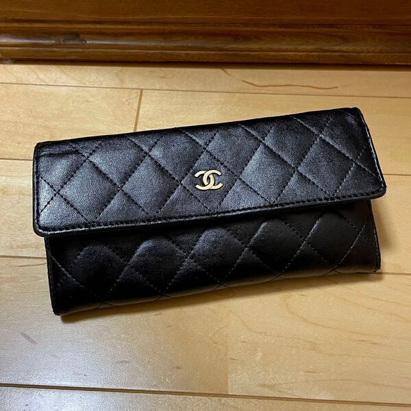 ○シャネル ココマーク 長財布 CHANEL カメリア