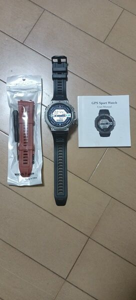 中古 2025 DM58 スマートウォッチ GPS機能搭載 交換用ベルト付き