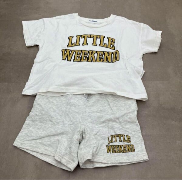 Little Weekend セットアップ Tシャツ ショートパンツ キッズ 子供服