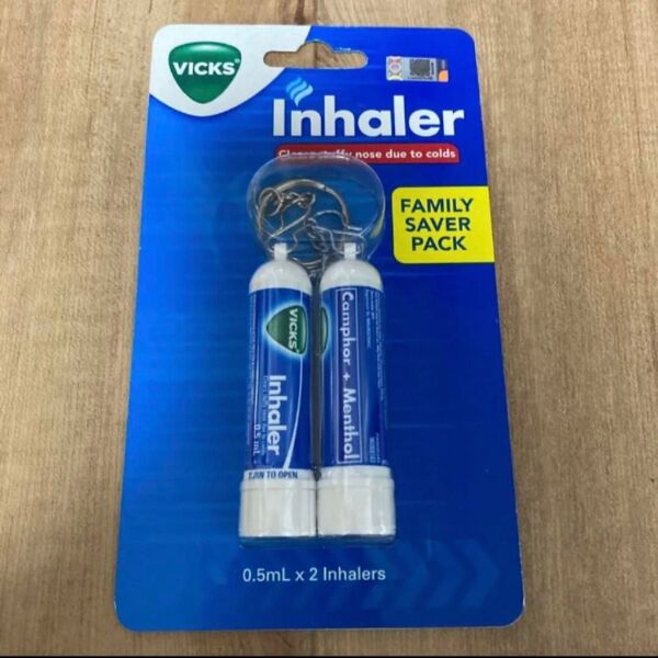 新品 Vicks inhaler ヴィックス インヘイラー花粉症 黄砂 メンソール