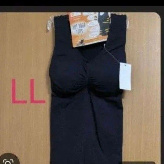 LAVA監修ホットヨガトップスLL ブラック