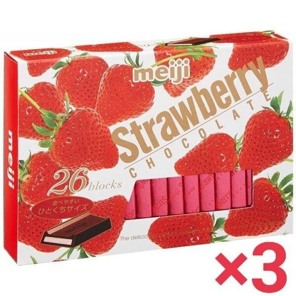 明治 ストロベリーチョコレート 3箱